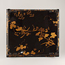 Lacquer raised tray for ceremonial use (View of underside of tray), Japan, Meiji Period, 19th century [thumbnail]