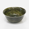Spinach green nephrite jade bowl, China, 19th century [thumbnail]