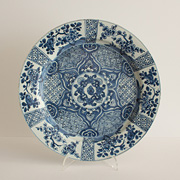 Blue and white porcelain plate for the Persian market
 - China, Kangxi, circa 1700