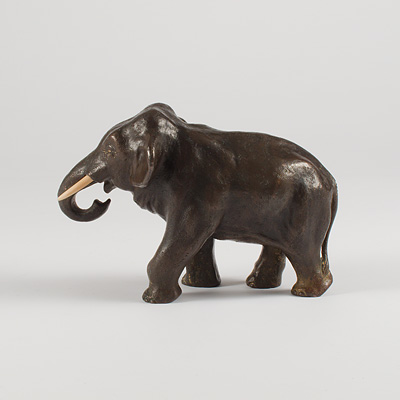 Bronze elephant, by Yoshimitsu (L. H. side), Japan, Meiji Period, late 19th century