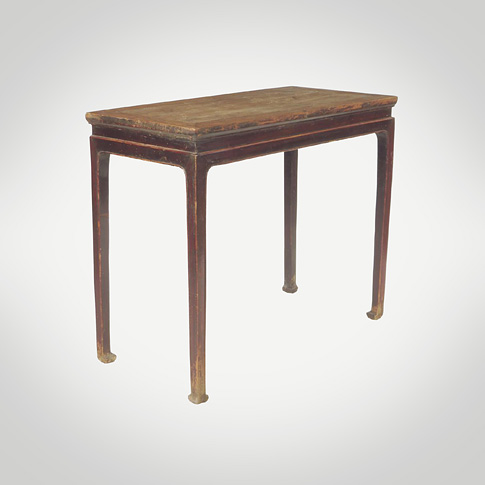 Elm and lacquer table, China, Qing Dynasty Elm and lacquer table, China, Qing Dynasty