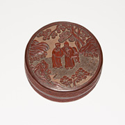 Carved lacquer box in the Ming style - China, 19th century