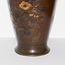 Mixed metal inlaid bronze vase
 (close-up of base), Japan, Meiji period, circa 1880 [thumbnail]