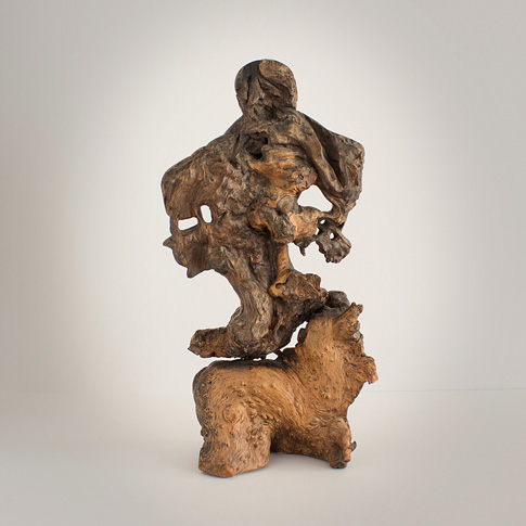 Rootwood figure  (back), China, 