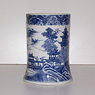 Large blue and white mug (front), China, 18th century [thumbnail]