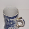 Large blue and white mug (top), China, 18th century [thumbnail]