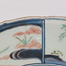 Imari porcelain dish (Detail of rim of dish), Japan, Edo Period, circa 1700-20 [thumbnail]