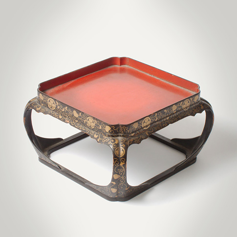 Lacquer kakeban (table-like tray for food, used on special occasions), Japan, Edo Period