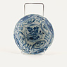 A pair of Kraak blue and white porcelain bowls (Bowl, top (1)), China, Late Ming Dynasty, circa 1600 [thumbnail]