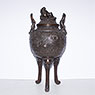 Large bronze tripod censer, by Murata Seimin, Japan, Bunsei era, circa 1820 [thumbnail]