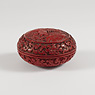 Carved cinnabar lacquer box, China, Qing Dynasty, 19th century [thumbnail]