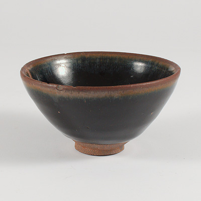 Jian hare's fur tea bowl, China, Fujian Province, Southern Song/Yuan Dynasty, 13th-15th century