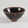 Jian hare's fur tea bowl (Side view 2), China, Fujian Province, Southern Song/Yuan Dynasty, 13th-15th century [thumbnail]