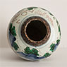 Transitional wucai vase (top view of neck), China, 17th century [thumbnail]