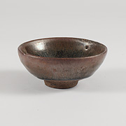 Jian hare's fur tea bowl - China, Fujian Province, Southern Song/Yuan Dynasty, 13th/15th century