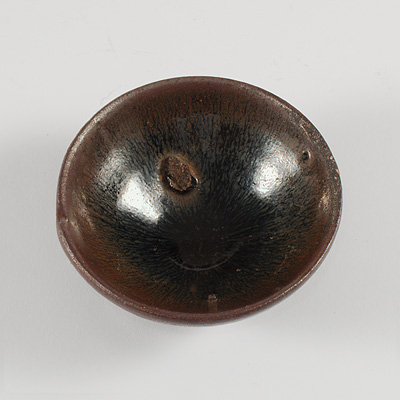 Jian hare's fur tea bowl (View into bowl), China, Fujian Province, Southern Song/Yuan Dynasty, 13th/15th century