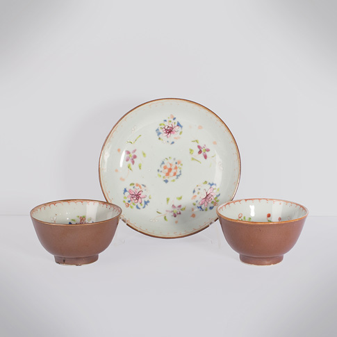 Batavian ware export porcelain wares, China, Qianlong period, circa 1750
