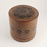 Lacquer food container (View of the top, diagonally), Burma, 19th century [thumbnail]