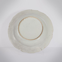 Famille rose export porcelain bowl (underside), China, Qianlong period, circa 1760 [thumbnail]