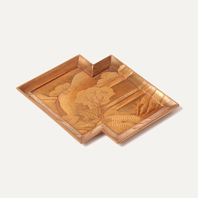 Lacquer bi-form tebako (cosmetic box) (Internal tray), Japan, Meiji Period, late 19th/20th century