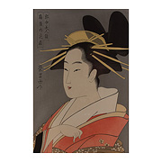 Hanaogi of the Ogiya, by Chokosai Eisho (active 1780-1800) - Japan, 