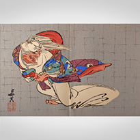 The Ibaraki Demon, by Shibata Zeshin (1807-1891) - Japan, 