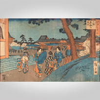 Toeizan temple precincts, by Utagawa Hiroshige (1797-1858) - Japan, 