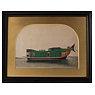 Four Canton paintings of boats (ship 2), China, 19th century [thumbnail]