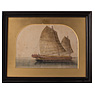 Four Canton paintings of boats (ship 3), China, 19th century [thumbnail]