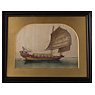 Four Canton paintings of boats (ship 4), China, 19th century [thumbnail]