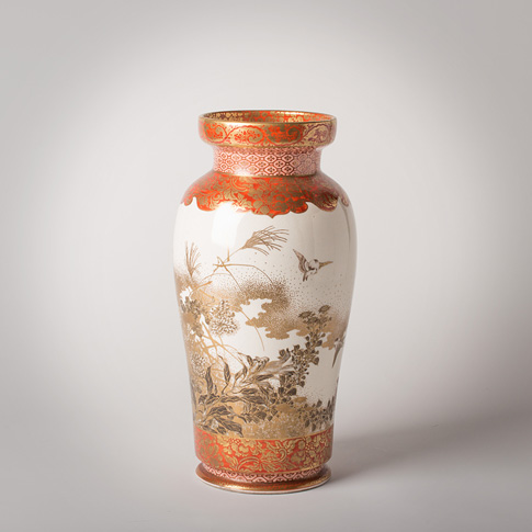 Kutani porcelain vase, Japan, Meiji Era, late 19th century