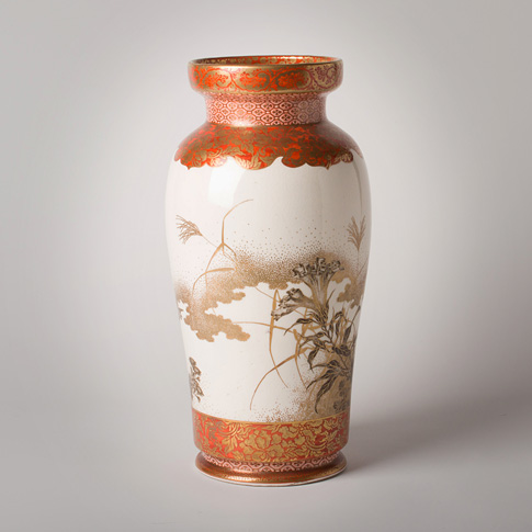 Kutani porcelain vase (other side), Japan, Meiji Era, late 19th century