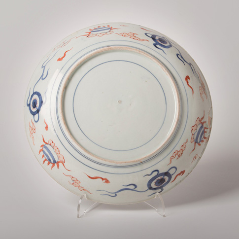 Imari porcelain plate (underside), Japan, Edo Period, circa 1750