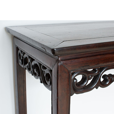Rosewood table (corner ), China, Qing Dynasty, 18th century