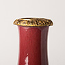 Copper red flambé porcelain vase
 (neck), China, Qing Dynasty, 19th century [thumbnail]