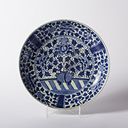 Arita blue and white dish - Japan, Edo Period, 18th century